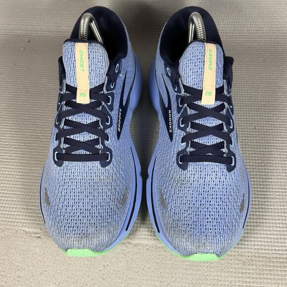 Brooks Ghost 15 Women Size 10 B Peacock Vista Blue Linen Running Shoes Sneakers - Picture 4 of 12